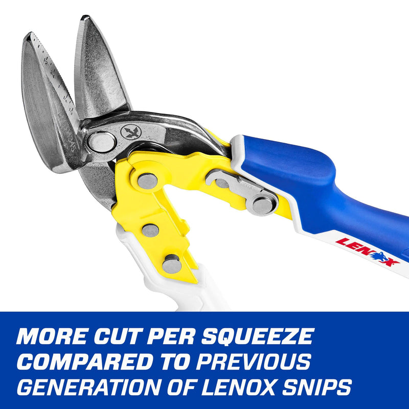 [Australia - AusPower] - LENOX TOOLS Pliers, Offset Straight Avitation Snips, With Durable Grip (LXHT14345) Offset Straight Aviation 