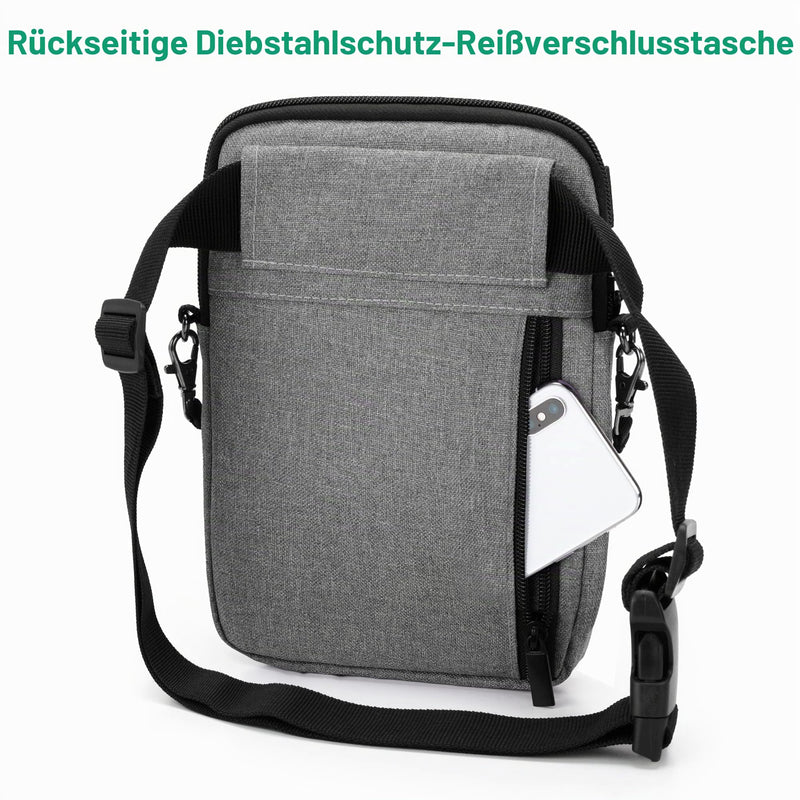 Trunab Nurse Waist Bag with Adjustable Waist Belt - Gray | Nurse organizer bag with multiple compartments, ideal for nursing set and stethoscope