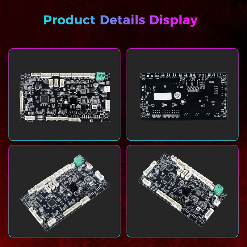 Creality Official K2 Mainboard, Original K2 Lower Computer Mainboard K2 Silent Motherboard, CR3NN200401C12 32 Bits M6 GD32F303RET6, Durability and Quick Replacement Parts for Creality K2 3D Printer