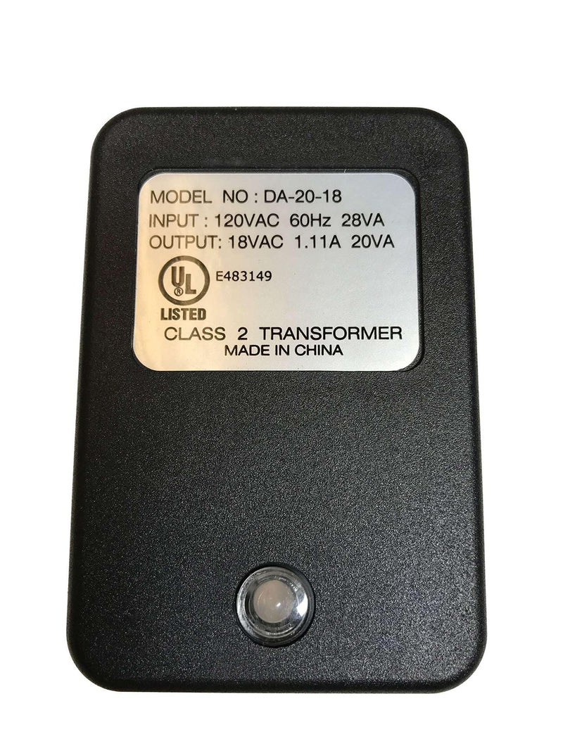 [Australia - AusPower] - Ghost Controls 18VAC 1.11 Amp Class 2 Resettable Transformer, 20VA, 2-Screw, with Indicator Light 