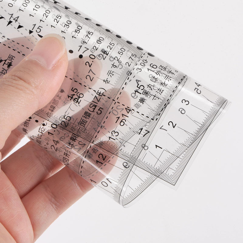 [Australia - AusPower] - HARFINGTON High Precision SEC Size Estimation Chart 28x17cm Transparency Flaw Detection Film Ruler for Diameter Area and Line Width Defects Measuring 