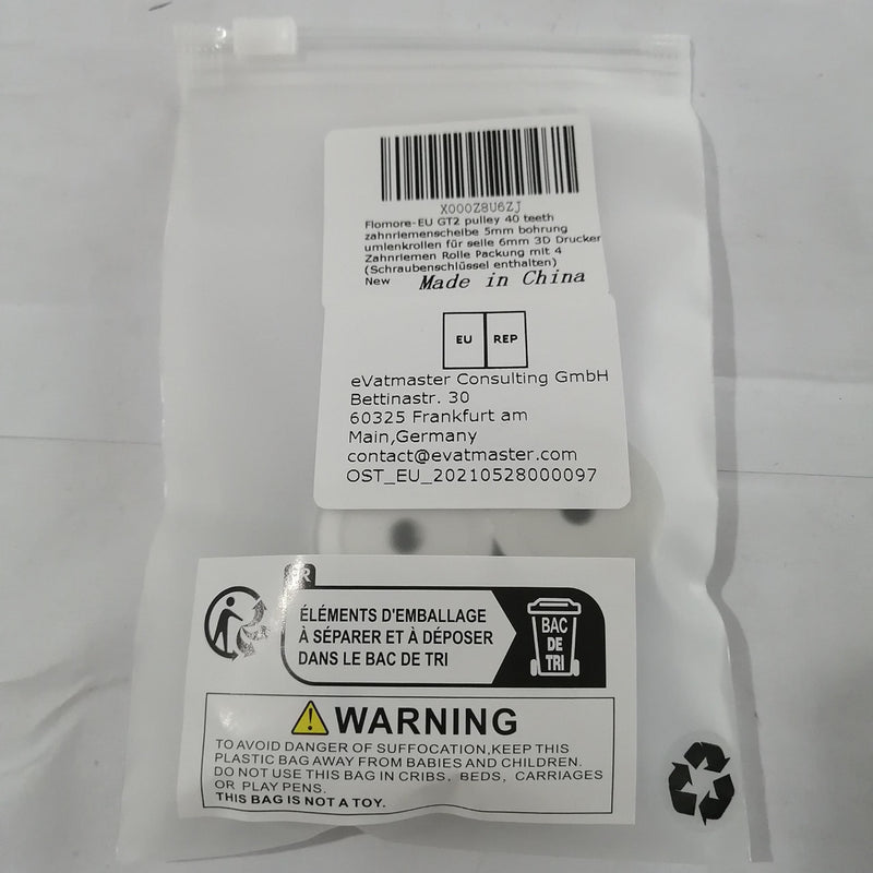 [Australia - AusPower] - Timing Belt Pulley 40 Teeth 5mm Bore for 3D Printer CNC 6mm Width Belt Pack of 4 (Wrench Included) 40 teeth bore 5mm width 6mm 