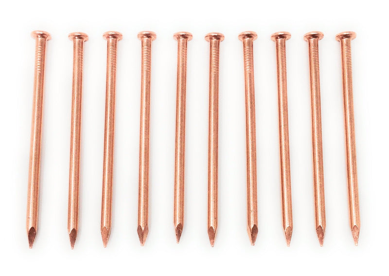 [Australia - AusPower] - 4 Inch Copper Nails - Pack of 10 Solid Copper Nail Spikes 