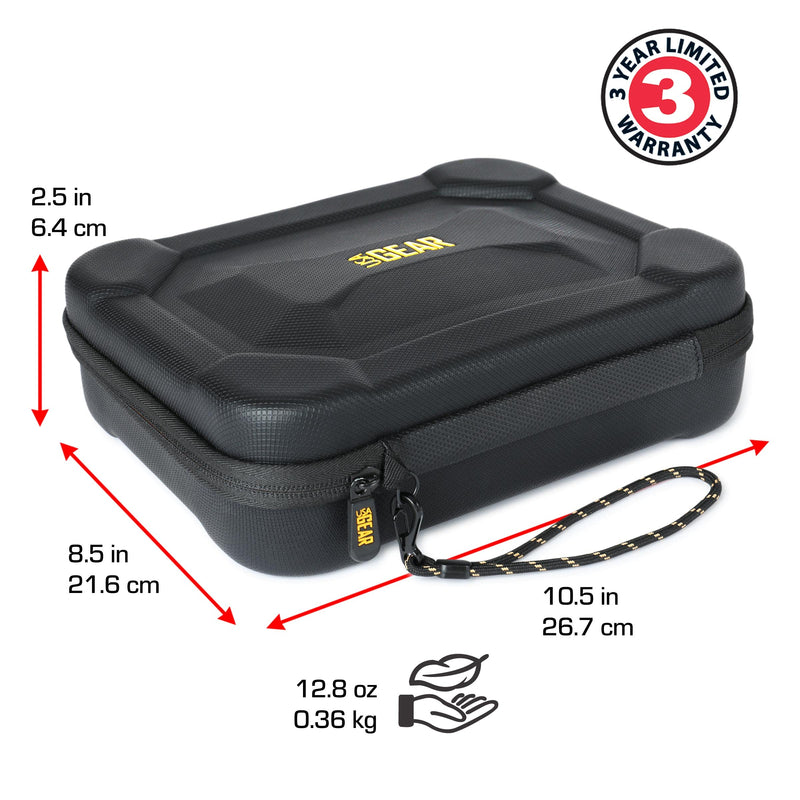 [Australia - AusPower] - USA GEAR Manometer Case - Manometer Gauge Case with Customizable Foam Interior & Durable Exterior Compatible with Fieldpiece Manometer, Leaton Professional Air Pressure Meter & More Digital Manometer 