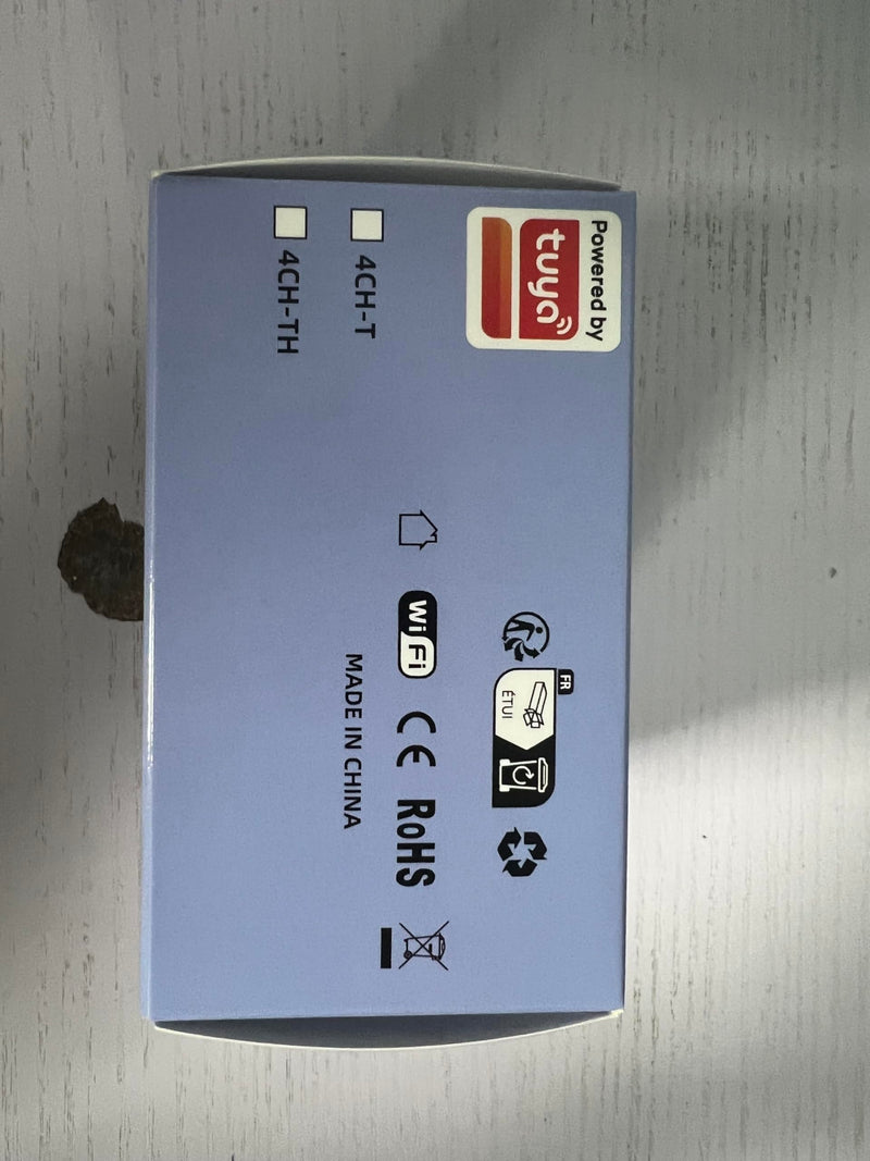[Australia - AusPower] - Tuya app WiFi Temperature Sensor Controller,Phone Monitor and Control Temperature Anywhere,4 Channel 110v 10A Dry Contact Relay Switch,Compatible with Alexa Google Home 