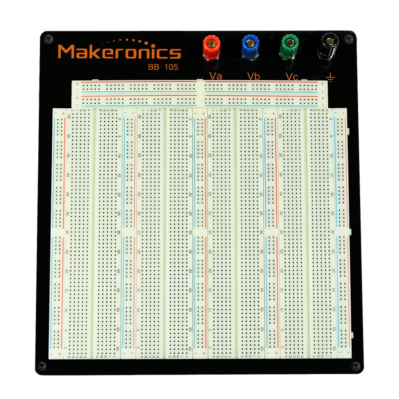 [Australia - AusPower] - 3220-Point Solderless Breadboard Black 
