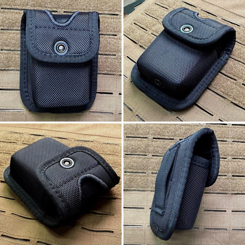 Molded Pager/Glove Pouch, Nylon Molded Latex Glove Pouch for Duty Belt,EMT Pager Holder for Most Compact pagers or Latex Gloves,Snap Closure