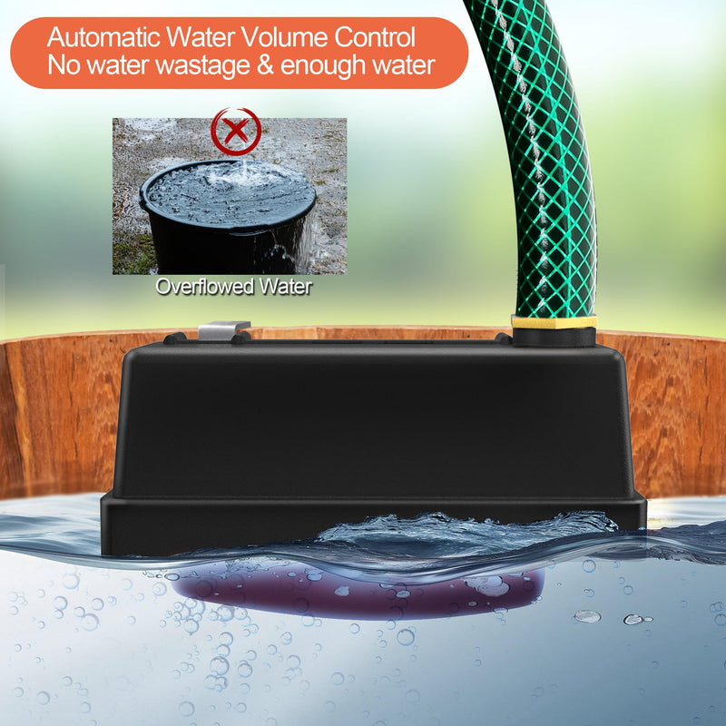 [Australia - AusPower] - Water Trough Float Valve for Stock Tank, Automatic Control Waterer Level for Livestock Horse Chicken Animal Fish Pool with Hose Metal Connector & Ptfe tape （1 pack） Stock Tank Float Valve-1PCS 
