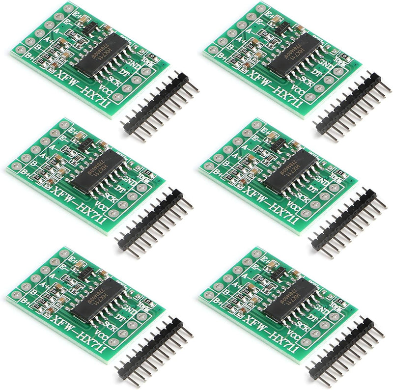 [Australia - AusPower] - HX711 Load Cell Weight Sensor Module 24-Bit Precision AD Module Dual Channel for Rduino Scales Pack of 6 