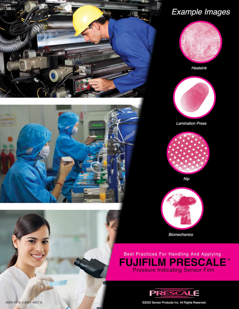 [Australia - AusPower] - Fujifilm Prescale Extreme Low (4LW) - Surface Pressure Mapping; Pressure Indicating Film; Tactile Sensor - Pressure Range 7.2-28 PSI; 10 in. x 12.2 in. Section - Best Practices Guide Included 