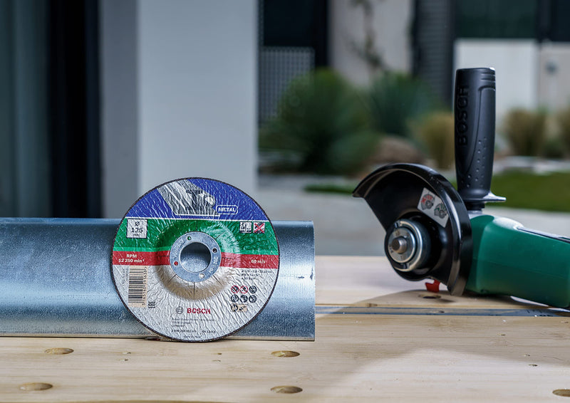 [Australia - AusPower] - Bosch 5-Piece Cutting Disc Set (Metal, Ø 125 mm, for Angle Grinders), 2609256333 Single 
