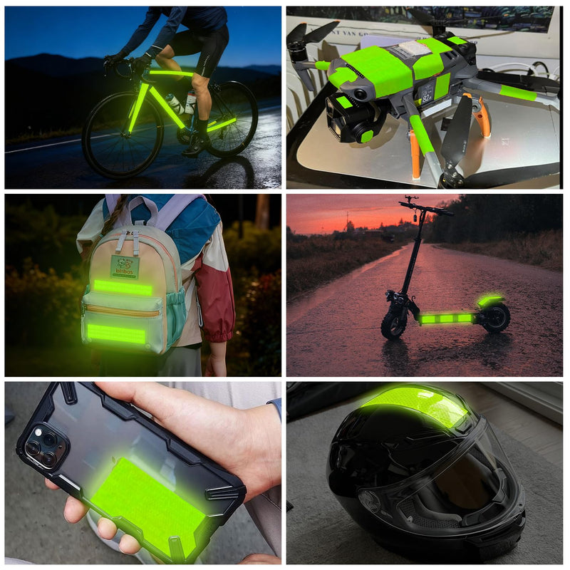 SWRT 2 Inch X 30 FT Reflective Tape Outdoor Waterproof DOT-C2 Fade Resistant Fluorescent Green Reflective Strong Adhesive Safety Warning Reflector Conspicuity Tape for Trailer Trucks Bikes 2IN x 30FT