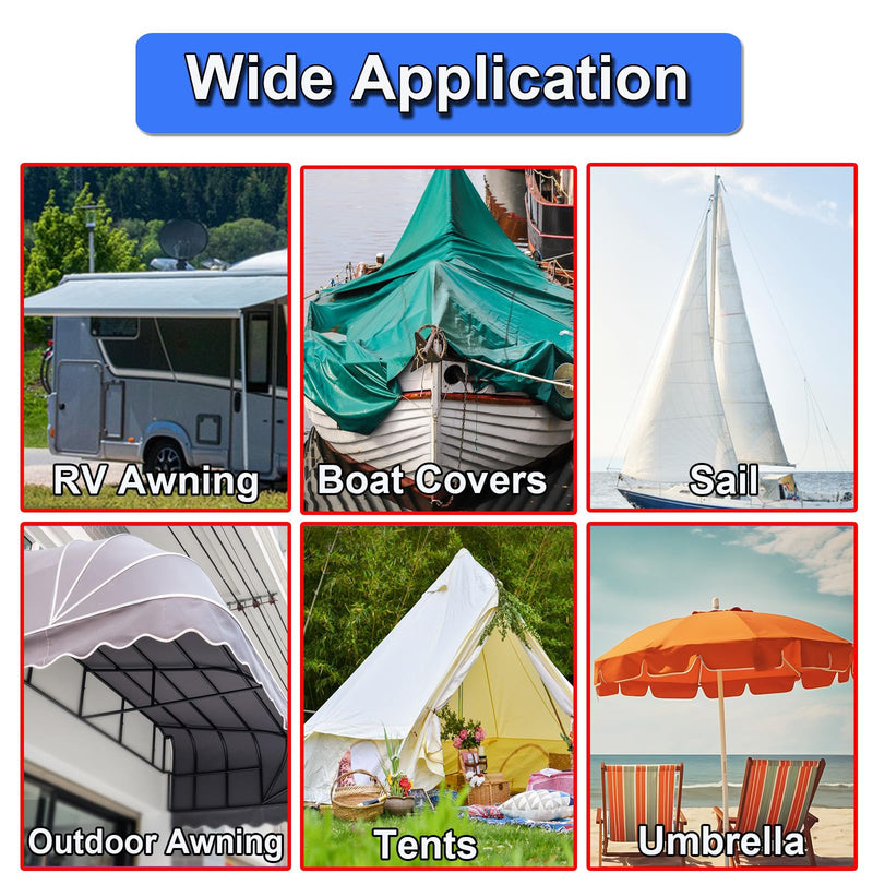 WENSSKKU RV Awning Repair Tape Heavy Duty,Outdoor Repair Tape for Tarp,Canvas,Tent,Boat Covers,Sail Tape,Tear Repair Patch Kit,UVproof,Waterproof,Black