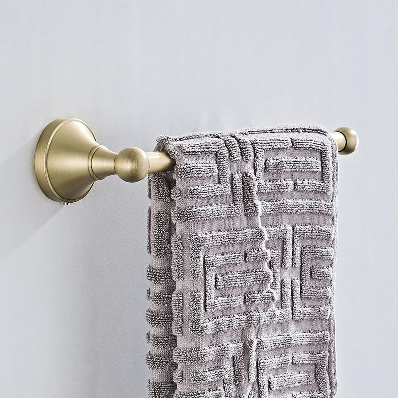 Flybath Open Towel Ring Bar Antique Brass Hanger Holder Wall Mounted, 29 cm / 11.4 inches, Brushed Bronze