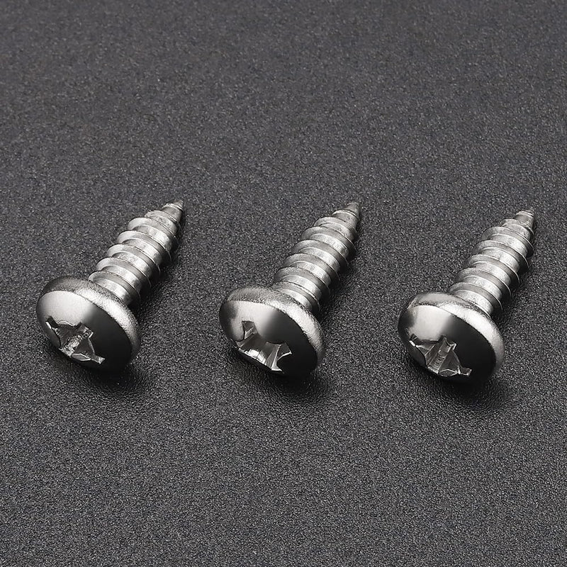 [Australia - AusPower] - #6 x 1/4" (100 Pack) Stainless Steel Phillips Pan Head Wood Screws, Stainless Steel 304 (18-8), Pan Head Sheet Metal Screws Self Tapping for Wood #6 x 1/4" 100 