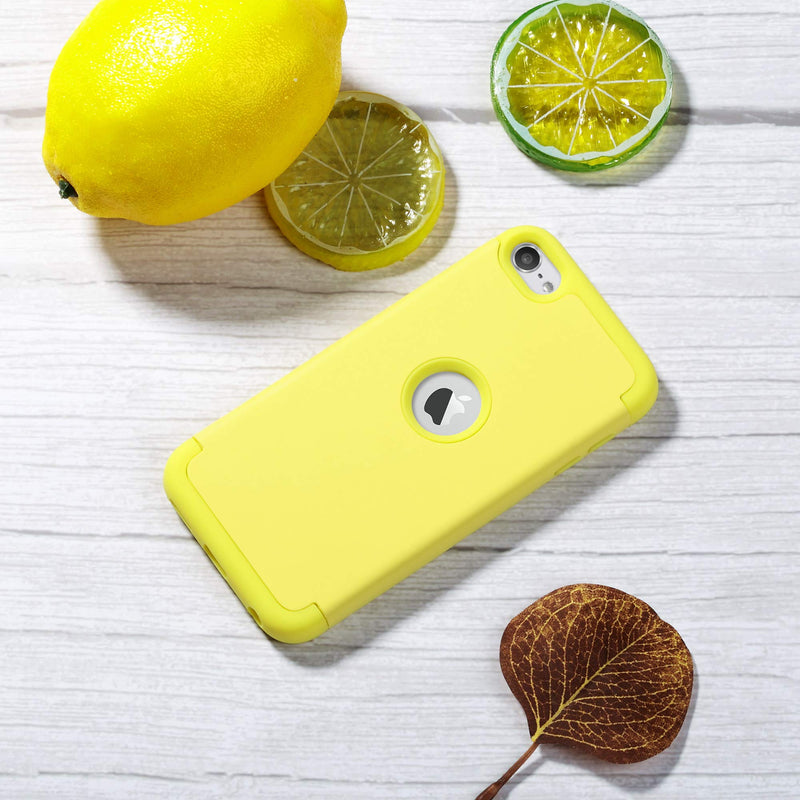 [Australia - AusPower] - ULAK iPod Touch 7 Case, iPod Touch Case 6th Generation, iPod 5 Case, Heavy Duty High Impact Shockproof Protective Cover for Apple iPod Touch 5th/6th/7th Generation (Latest Model), Yellow 