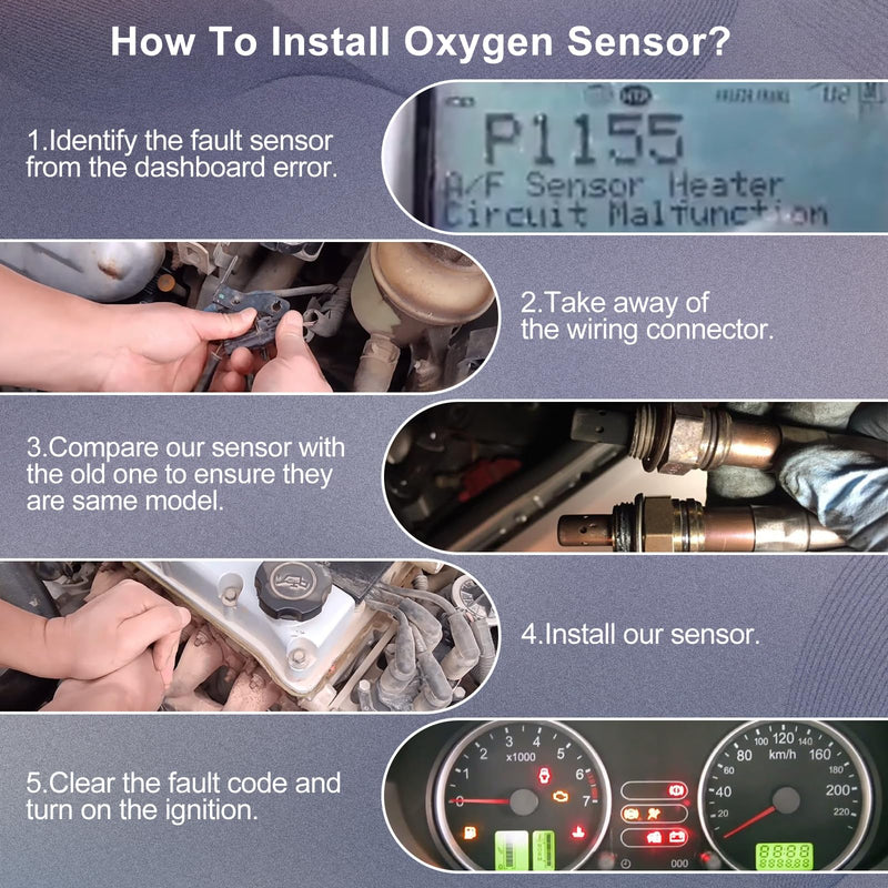 [Australia - AusPower] - PAPAPARTS O2 Oxygen Sensor 234-5113 Upstream Compatible with Ford for F150 2009-2015, Explorer 2013-2015, Escape Fusion 2010-2012, Focus 2012-2014, for Mustang E-250 E-350, for Lincoln MKC MKT MKS 