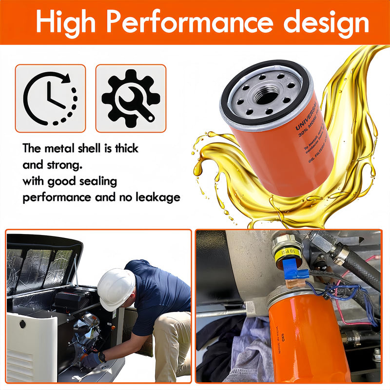 6482 Maintenance Kit Fit for Generac 8kW 10kW Standby Generators 410cc 460ccEngine Scheduled Maintenance Kit Include 9371AS Air Filter, 070185E Oil Filter