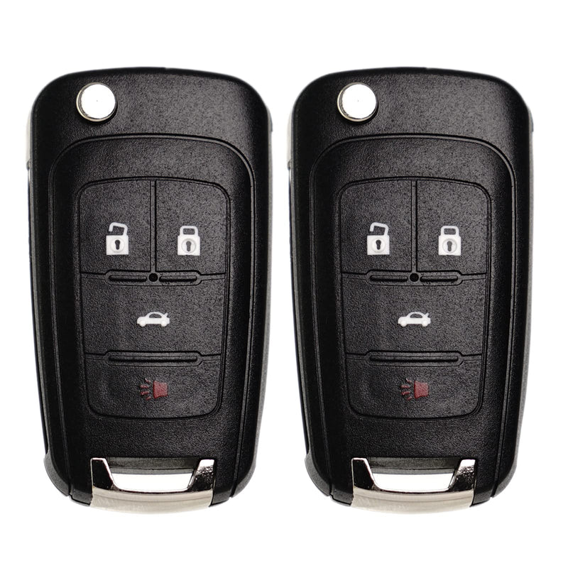 [Australia - AusPower] - Flip Key Fob Remote Replacement Fits for Chevy Cruze Equinox Camaro 2010 2011 2012 2013 2014 2015 2016 Impala 14-2017 2018 2019 Malibu Sonic Buick Regal Verano Encore GMC Terrain Keyless Entry Remote 