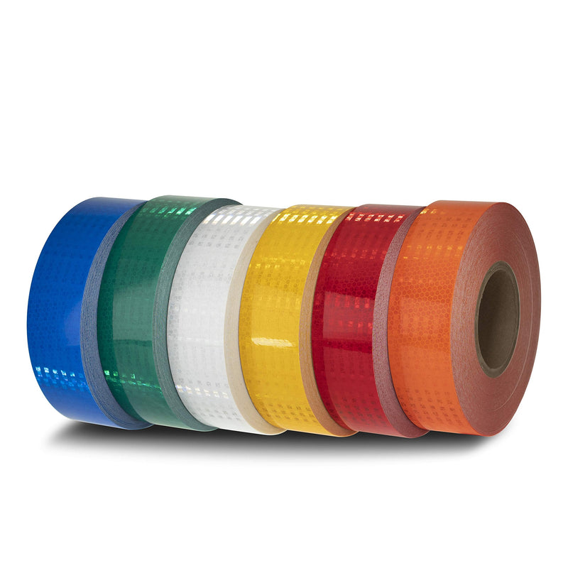 High Intensity Retro Reflective Tape (HXREF) [1 Roll] 2" (50mm) x 10 yds Yellow 2"(50mm) [1 roll]