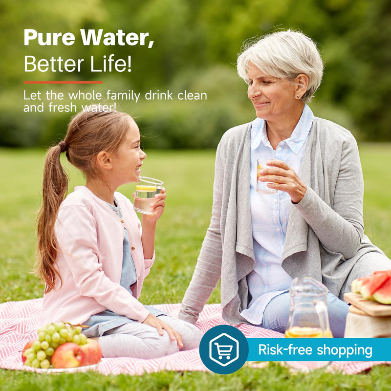 ICEPURE PPF001 Pitcher Water Filter Replacement for Pur CRF950Z, PPF951K, PPT700W, CR-1100C, DS-1800Z, CR-6000C, PPT711W, PPT711, PPT710W, PPT111W, PPT111R Pitchers and Dispensers, 6PACK 6 Count (Pack of 1)