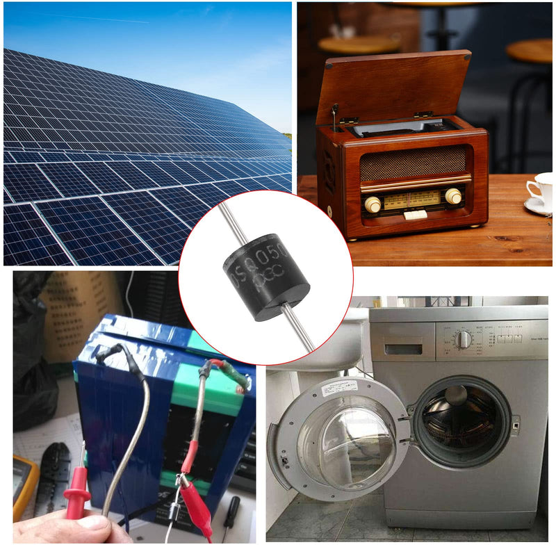 [Australia - AusPower] - Create idea 20PCS Schottky Diode 30A 50V Axial 30SQ050 for Solar Panel Parallel Reflow Protection Diodes Silicon Diode Barrier Rectifier Diode Electronic Components 