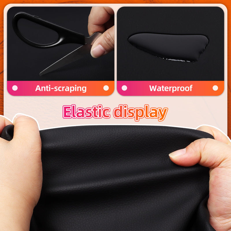 Meneng Self-Adhesive Leather Repair Patch: 17"x79" Cat Scratches Vinyl Repair Tape - Scratch-Resistant Furniture Patch Kit for Sofa Couch & Car Seat 17"x79"
