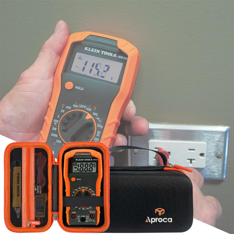 Aproca Case Compatible with Klein Tools 69149P / MM320KIT Electrical Test Kit Digital Multimeter, Portable Storage Bag for Accessories (Case Only)