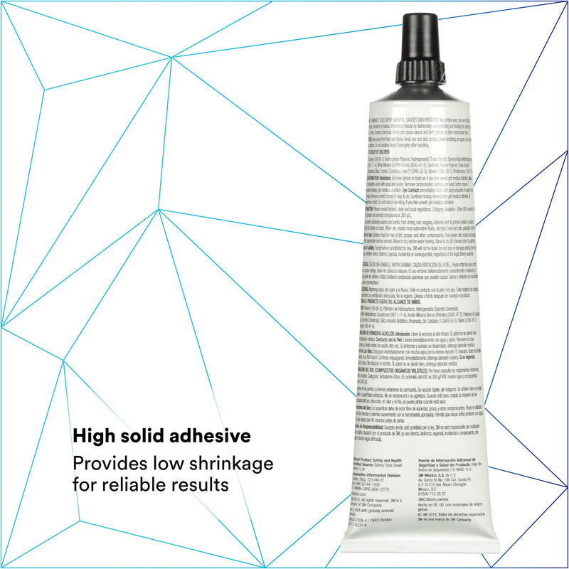 [Australia - AusPower] - 3M Ultrapro Autobody Sealant, 08302, Clear Color, High-Solids, Heavy-Bodied, Fast-Curing, Solvent-Based, 5 oz Tube 