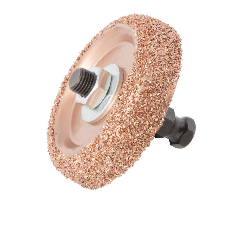 [Australia - AusPower] - Steelman Tungsten Carbide Buffing Wheel with Adapter, ⅜ Inch Arbor, Compatible with Steelman Heavy Duty Low Speed Tire Buffer 1 