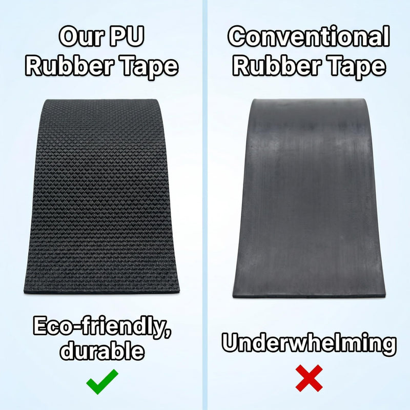Rubber Grip Tape, Waterproof Durable Non Slip Anti Slip Rubber Tape with Strong Adhesive Back for Tools, Improves Grip and Comfort (1 in x 16.4 ft) 1 inch-A