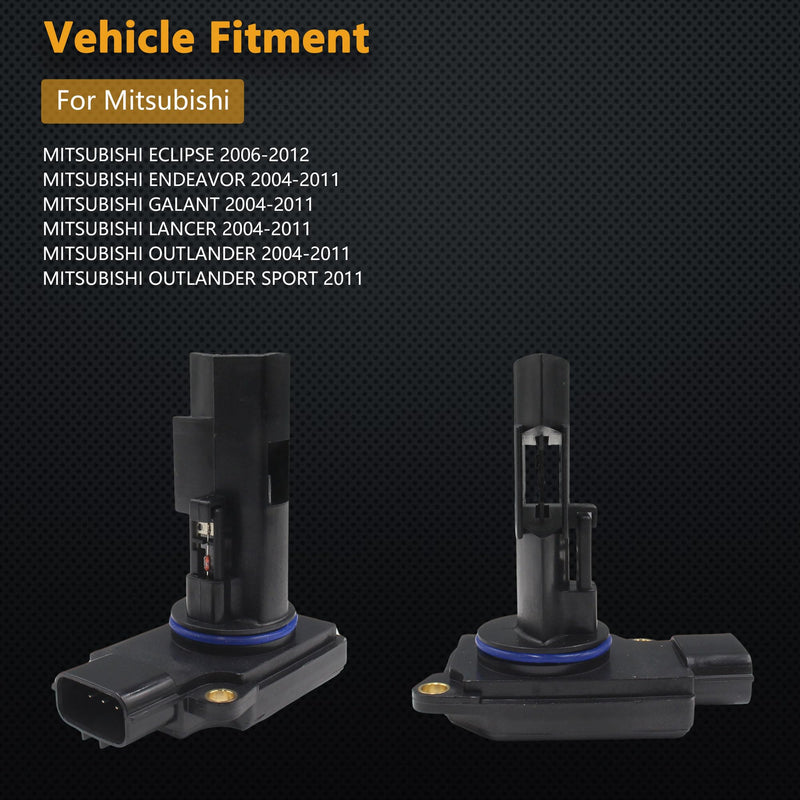 Mass Air Flow Sensor for Mitsubishi Lancer 2.0L 2.4L 2004-2011 / Outlander 2.4L 3.0L 2004-2011 / Galant 2.4L 3.8L 2004-2011 / Eclipse 2.4L 3.8L 2006-2012 / Endeavor 04-11 MR985187 E5T60171