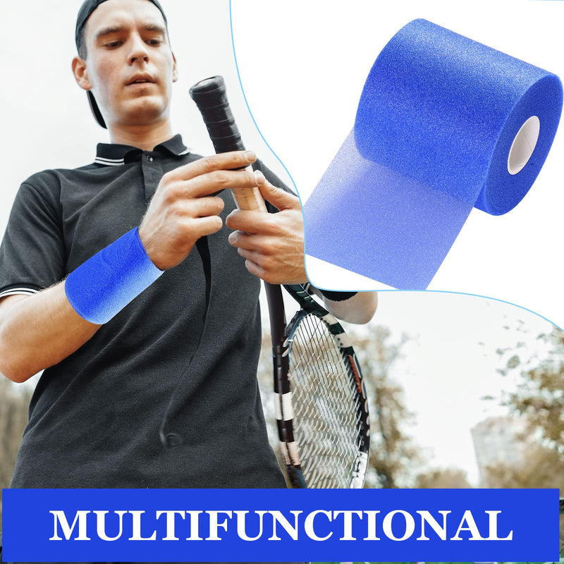 30 Yards Pre-wrap Athletic Tape Foam Underwrap Tape Foam Underwrap Bandage for Wrists Elbows Knees Ankles Hair Sports, 2.76 Inches