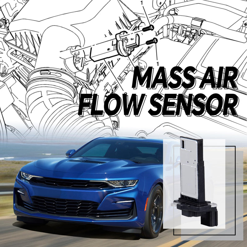 Mass Air Flow Sensor 23262343 Compatible with Chevrolet Silverado/Express, Buick Lacrosse, GMC Acadia, Cadillac XT6, Replaces 20787043 AFH70M-78 MAF
