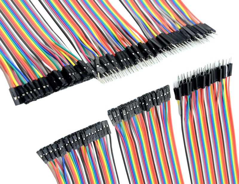[Australia - AusPower] - WMYCONGCONG 5 PCS KY-040 Rotary Encoder Module Brick Sensor Board with 120 PCS Multicolored Breadboard Jumper Wires Ribbon Cables Kit 