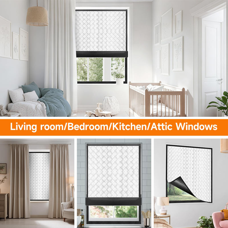 Insulated Window Cover, Veanusiver Upgraded Oxford Cloth Waterproof Thermal Insulated Blackout Window Insulation kit, Fits up to 45x49 inch Windows to Keep Warm in Winter Fit up to 45x49 inch