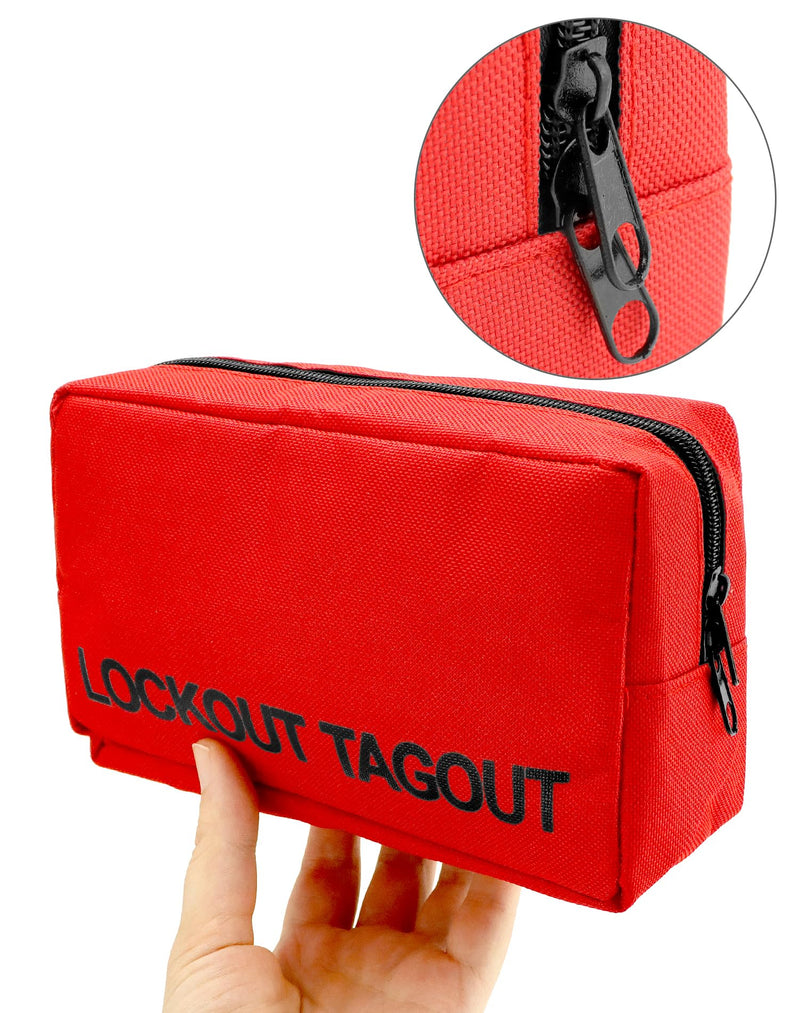 QWORK Lockout Tagout Kit with Hasps, Lockout Tags, Red Loto Locks, Two ...