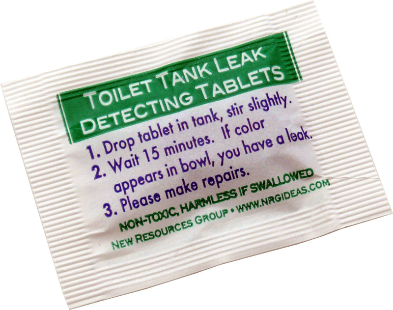 [Australia - AusPower] - Toilet Leak Detecting Tablets - Dye Tablets for Bathroom Leaks - Detect Silent Leaks 