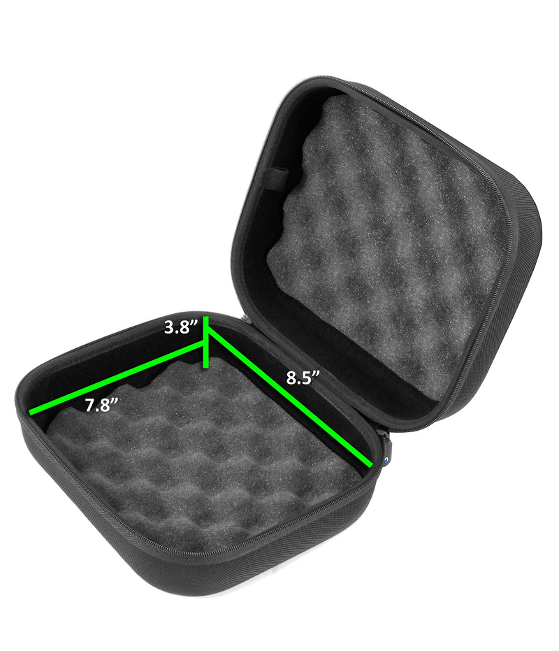 [Australia - AusPower] - CASEMATIX Protective Binoculars Case with Impact-Absorbing Foam Interior - Hard Shell Binocular Case with Reinforced Zippers, Comfortable Rubber Travel Handle and Accessory Bag - Case Only 
