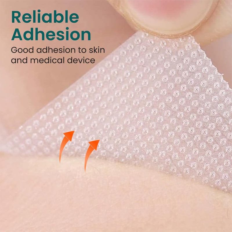 [Australia - AusPower] - Hypoallergenic Transparent Surgical Tape 1 inch x 10yd |4 Rolls Waterproof,Clear| Medical Tape for Skin, Dressings and Face| First Aid Bandage Tape for Sensitive Skin 