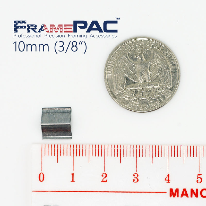 V Nails for Picture Frames Softwood Universal (UNI) 10mm (3/8 Inch) [3000 V-Nail Pack, Stacked] - (for use in Automatic V Nailer for Picture Framing, Automatic V Nailer for Picture Frames) 3/8 inch [10mm] - 3000 pack UNI - Softwood
