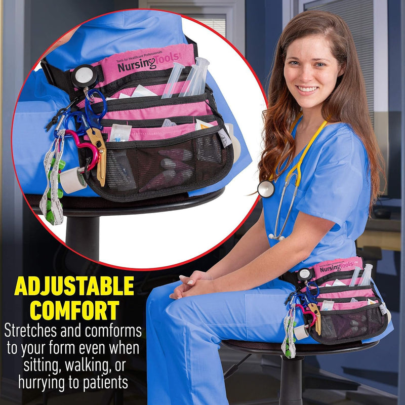 Kangapak Nurse Fanny Pack Multi Compartment Waist Organizer Tool Bag for Students, Practitioners & Medical Professionals Purple Haze