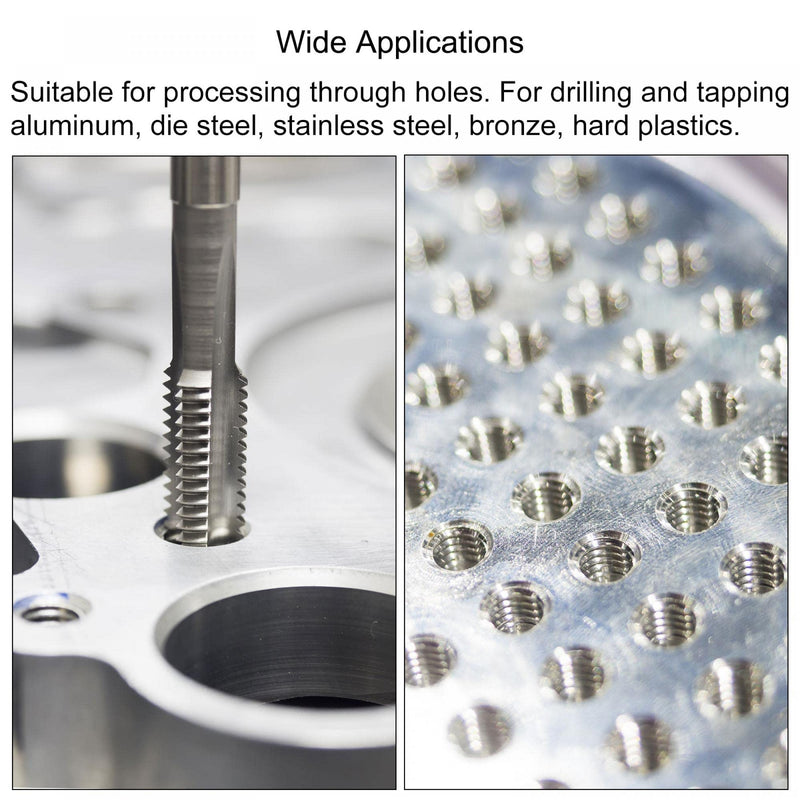 [Australia - AusPower] - uxcell M5 x 0.8 Straight Flute Thread Tap and 4.2mm Twist Drill Bit Set, Metric Titanium Plated 6542 High Speed Steel Machine Screw Thread Tap Threading Drilling Tool 