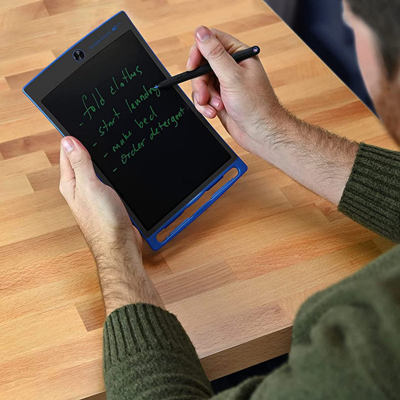 [Australia - AusPower] - Boogie Board Jot Reusable Writing Tablet, Includes 8.5 in LCD Writing Tablet, Instant Erase, Stylus Pen, Built in Magnets & Kickstand, Blue 