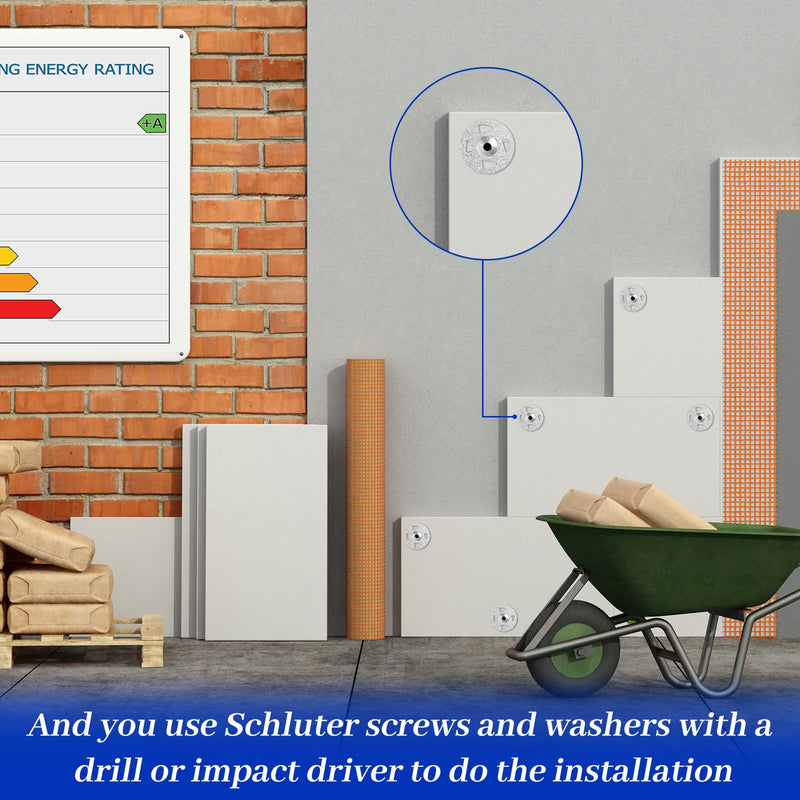 [Australia - AusPower] - Washers for Installation of Foam Board Panels 1-1/8 Inch Galvanized Steel Washer for Fixing Fastening Installation(80 Pcs) 80 