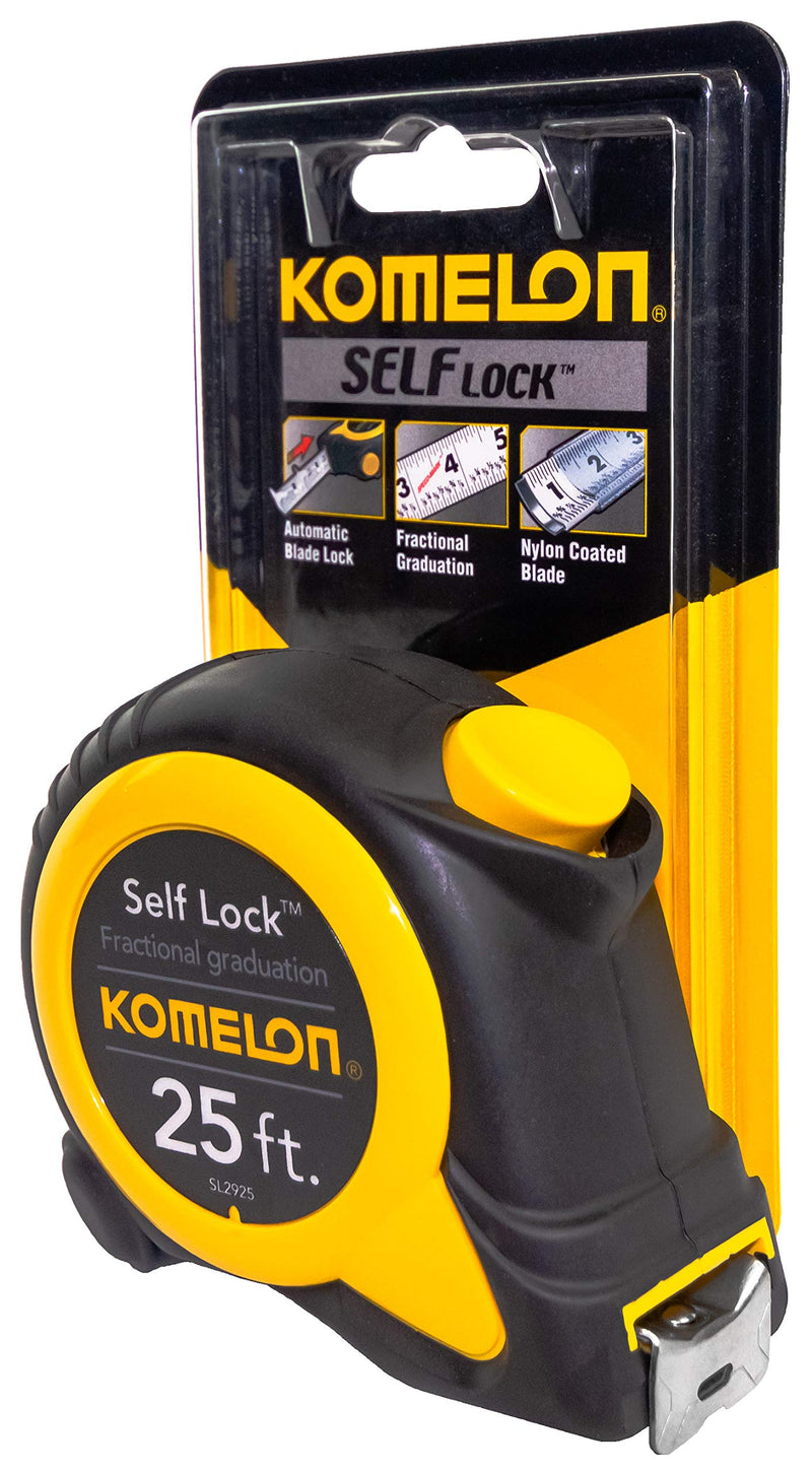 Komelon SL2925 Self Lock Speed Mark 25-Foot Power Tape 7.6 m