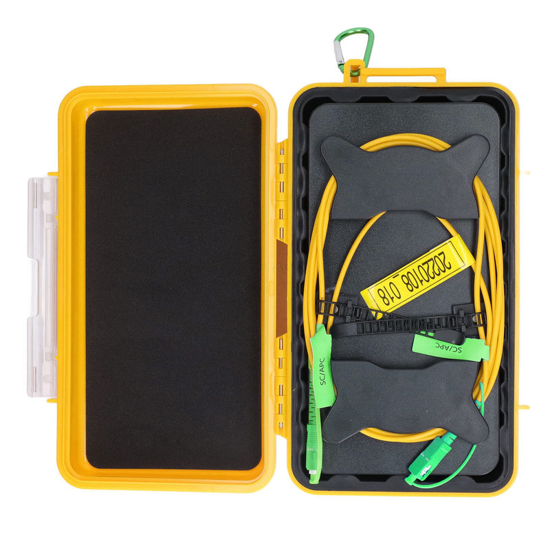 [Australia - AusPower] - Cable Box, 1000meter SCAPC to SCAPC OTDR Cable Box Optical Fiber Test Tool Fiber and Plastic Material Testing Dead Zone, Multimeters 