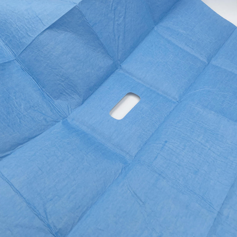 [Australia - AusPower] - Fenestrated Drape Surgical Drape | Sterile Disposable Vet Adhesive Fenestrated Surgical Drape 24"x24" Fenestration Size: 2.4"x1.0" (1) 1 