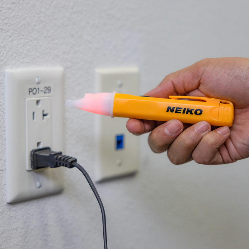 [Australia - AusPower] - NEIKO 40524A Electrical Tester, Non Contact Voltage Tester, AC Voltage Detector, 50/60Hz Circuits, Dual Range 12V-48V / 48V-1000V, Electric Tester Pen, Electricity Tester Tool, Audio & LED Indicator 