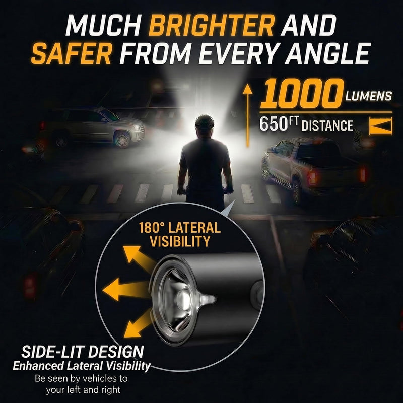 [Australia - AusPower] - BrighRoad 1000Lumens Bike Helmet Light, 5 Modes, 650ft High-Beam, IPX6 Waterproof Rechargeable Bike Light for Night Riding, Lightweight Mountain Bike Headlight, Smart Thermal Protection Bicycle Light 